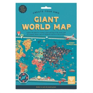 Giant World Map | Clockwork Soldier | Unique Gifts | Oscar & B | UK
