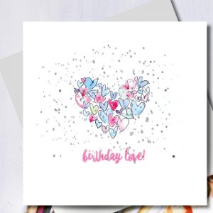 Birthday Love Heart Card | Marina B | Unique Gifts | Oscar & B | United Kingdom