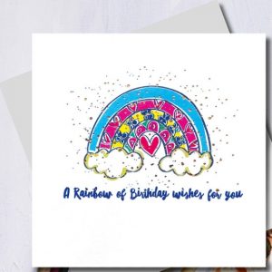 Rainbow Of Birthday Wishes Card | Marina B | Unique Gifts | Oscar & B | United Kingdom