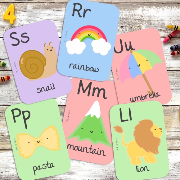 Alphabet Flash Cards | Fili & Flora | Unique Gifts | Oscar & B | United Kingdom