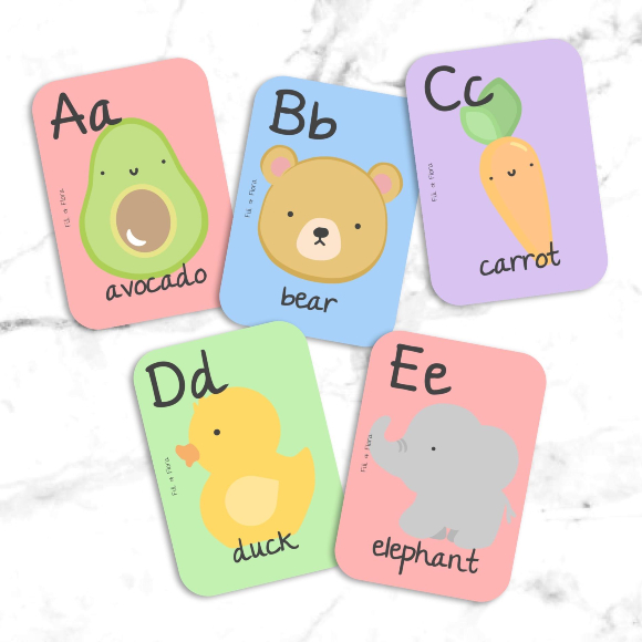 Alphabet Flash Cards | Fili & Flora | Unique Gifts | Oscar & B | United Kingdom