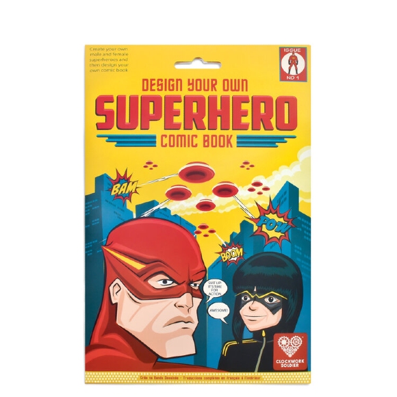 Design your own Superhero Comic Book | Clockwork Soldier | Unique Gifts | Oscar & B | UK