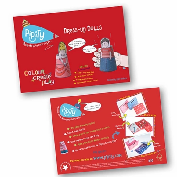 Dress-Up Dolls Activity Book | Pipity | Oscar & B | United Kingdom