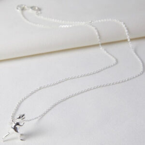 Silver T-rex Dinosaur Necklace | Lisa Angel | Unique Gifts | Oscar & B | UK