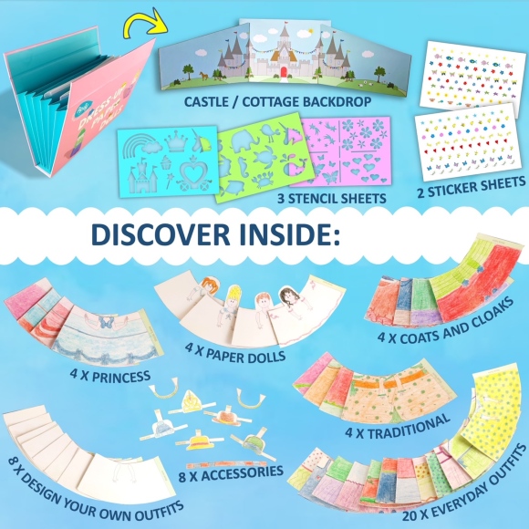 Dress-up Dolls Activity Folder | Pipity | Unique Gifts | Oscar & B | UK